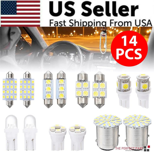 14PCS LED Car Interior Light Kit