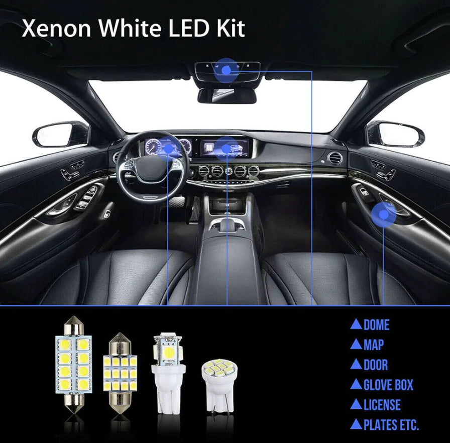 14PCS LED Car Interior Light Kit